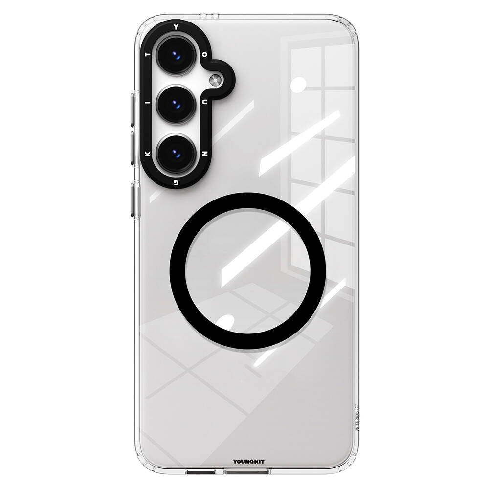 Galaxy S24 Kılıf M-safe Şarj Özellikli Sararmaya Karşı Dayanıklı Youngkit Clear Crystal Serisi Kılıf Galaxy S24 Kılıf M-safe Şarj Özellikli Sararmaya Karşı Dayanıklı Youngkit Clear Crystal Serisi Kılıf